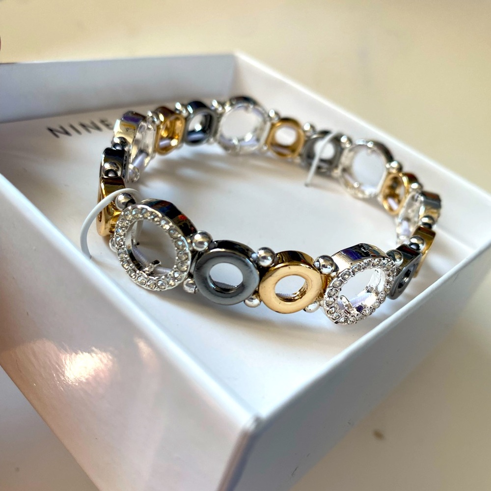 Brand New Nine West Gold and Silver Bracelet